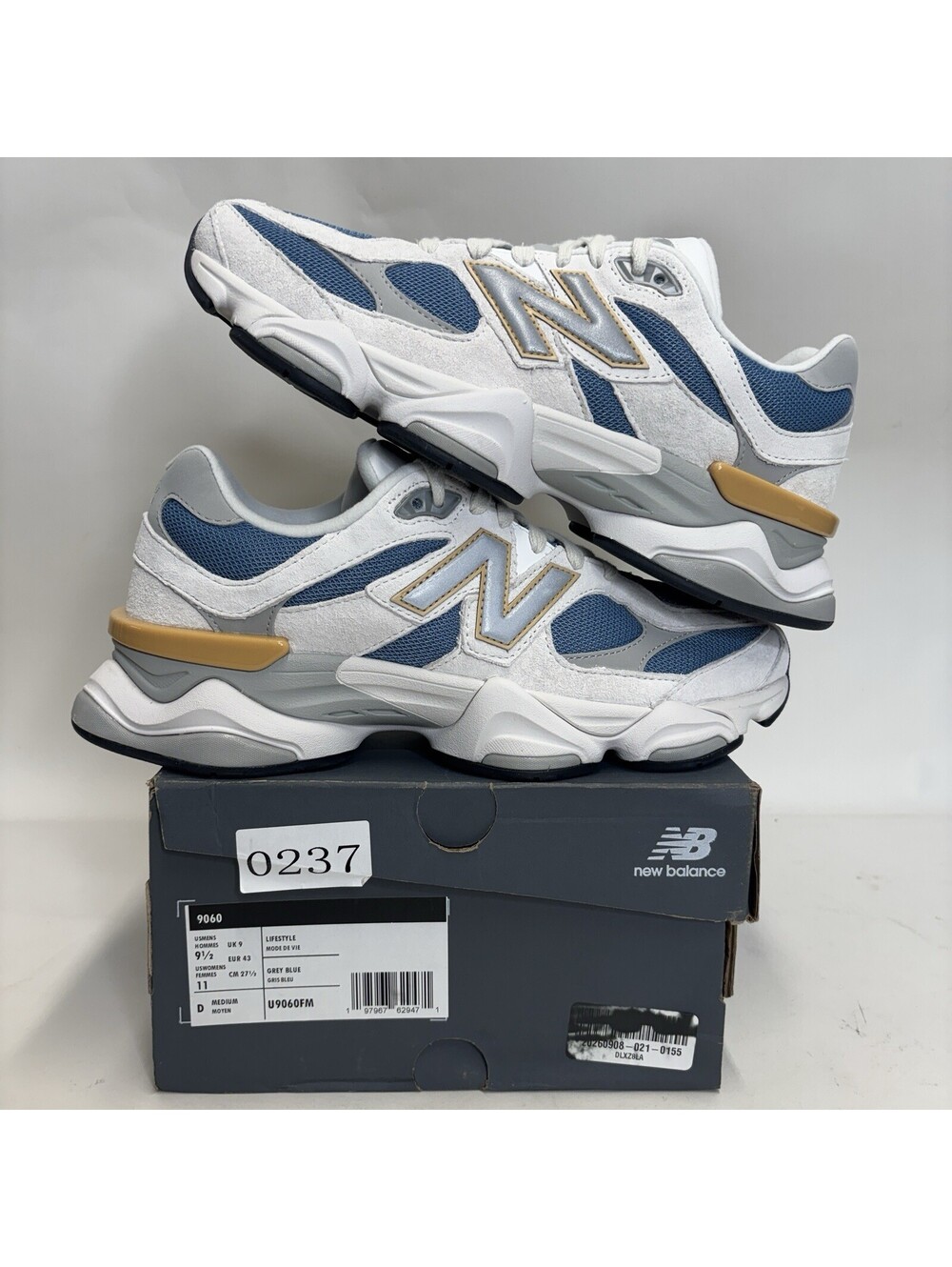 New Balance 9060 “Heron Blue Grey White” U9060FM Men’s 9.5